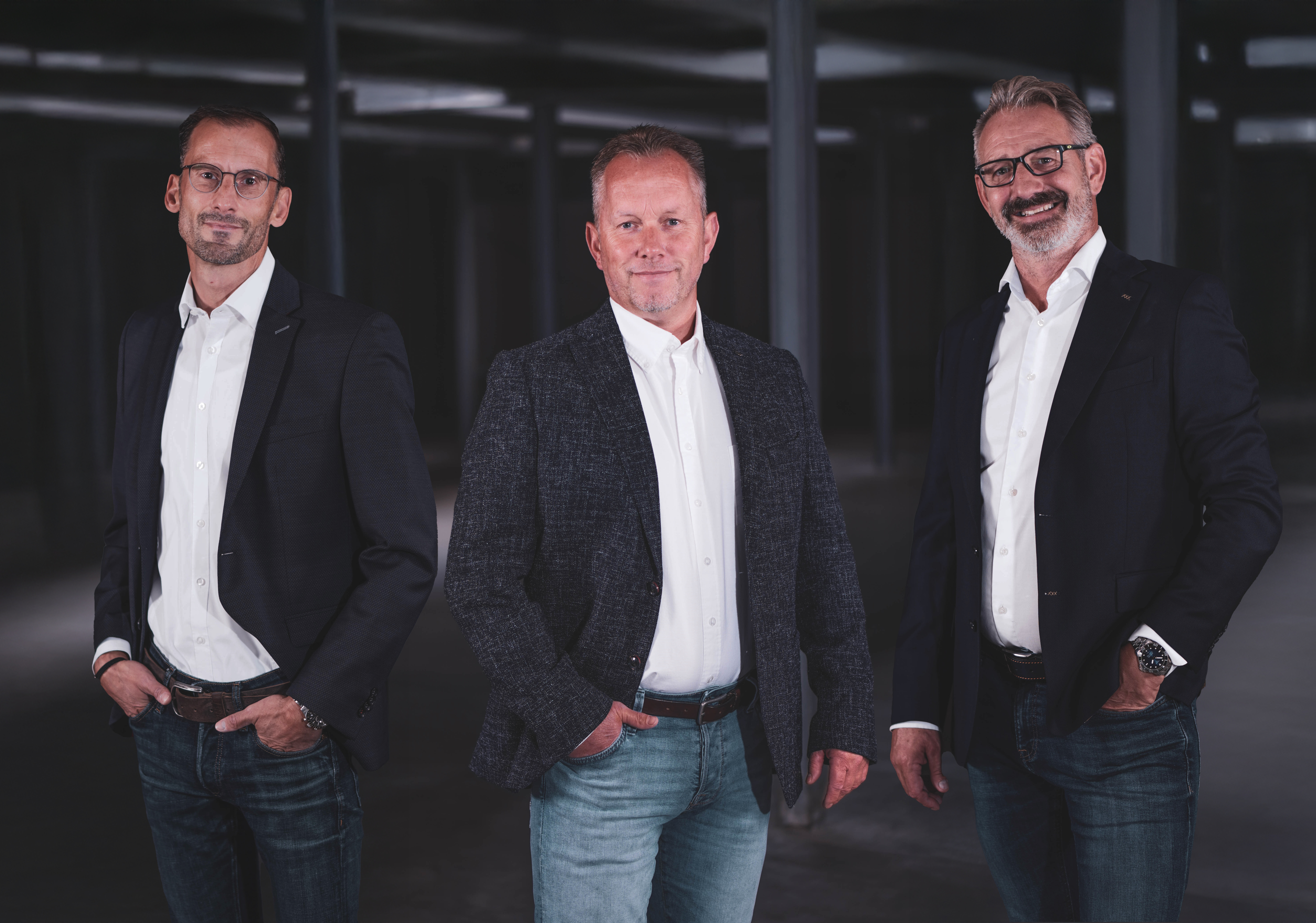 v.l.n.r.: Clemens Hardering (Vertriebsleiter), Pieter Derksen (Geschäftsleiter), Tonnie Cornielje (Verkaufsleiter Export