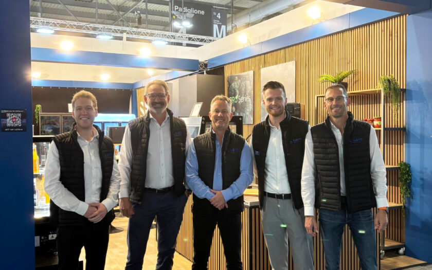 Das Saro-Team: Kai Bulten, Tonnie Cornielje, Pieter Derksen, Mick Arentsen, Clemens Hardering