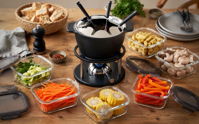 Kisag Fondue Twin mit LocknLock OvenGlass